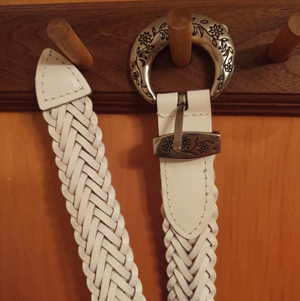 Vintage Braided Leather Belt